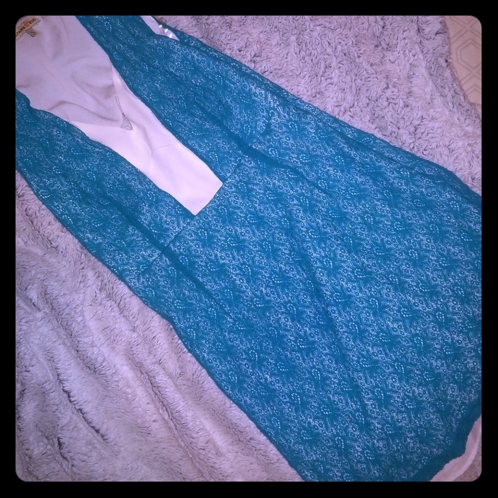 Altar'd Stae Blue Lace Dress